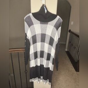John Mark Buffalo Plaid Long Sleeve Dress Size S/M NEW